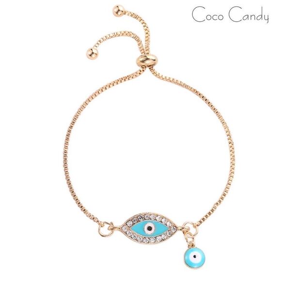 🆕Evil Eye Charm Bracelet - Picture 1 of 6